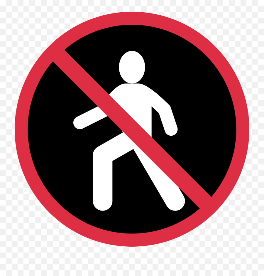 No Pedestrians Emoji Meaning With - No Pedestrians Discord,No Entry Emoji