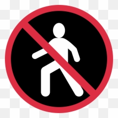 No Pedestrians Emoji Meaning With - No Pedestrians Discord,No Entry Emoji