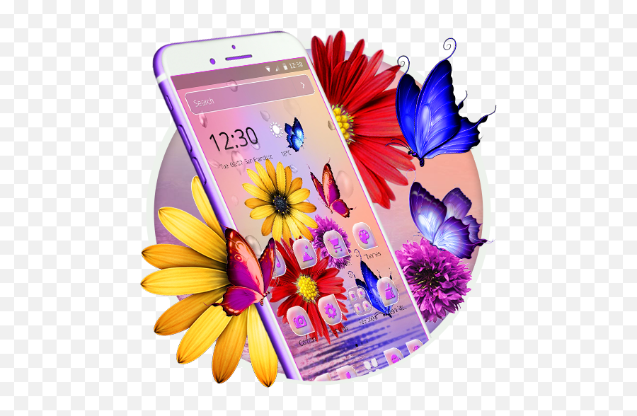 Amazoncom Charismatic Glowing Flowers Theme Appstore For - Smartphone Emoji,Glowing Star Emoji