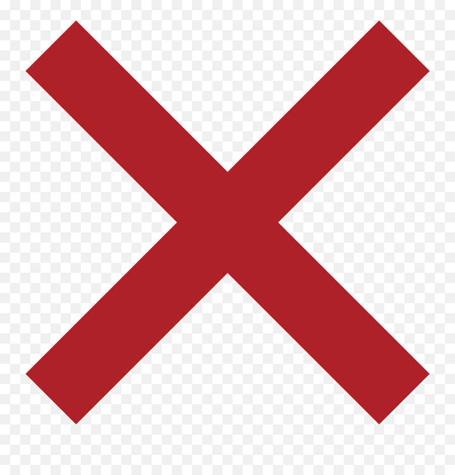 Heavy Multiplication X - Wrong Symbol Emoji,Red X Emoji