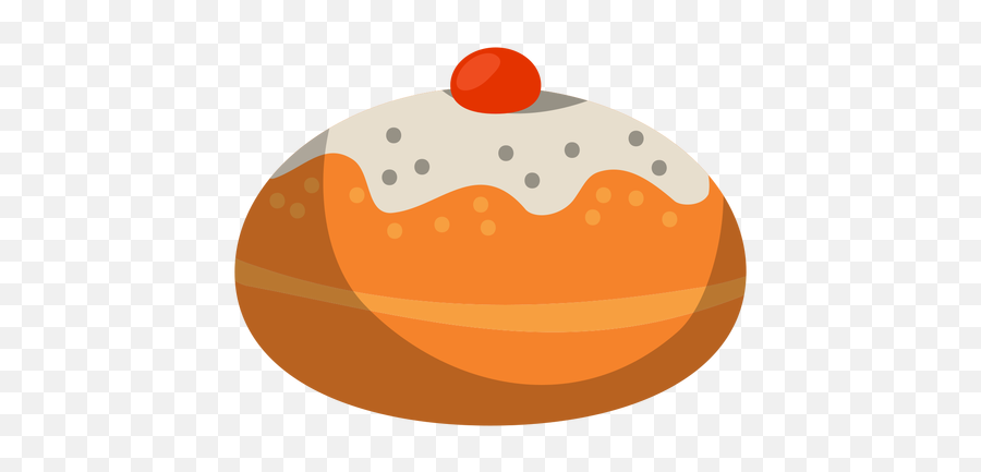 Donut En Polvo Relleno De Gelatina - Descargar Pngsvg Jelly Filled Donut Png Emoji,Emojis Glaseado Para Tora