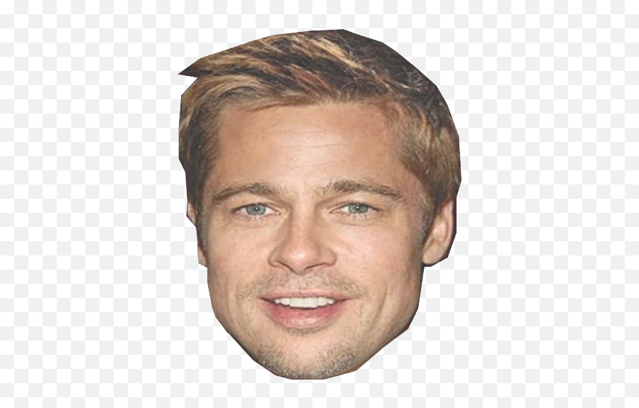 Png Images Pngs Brad Pitt Actor - Short Mens Hair Big Ears Emoji,Brad Pitt Silly Emotion