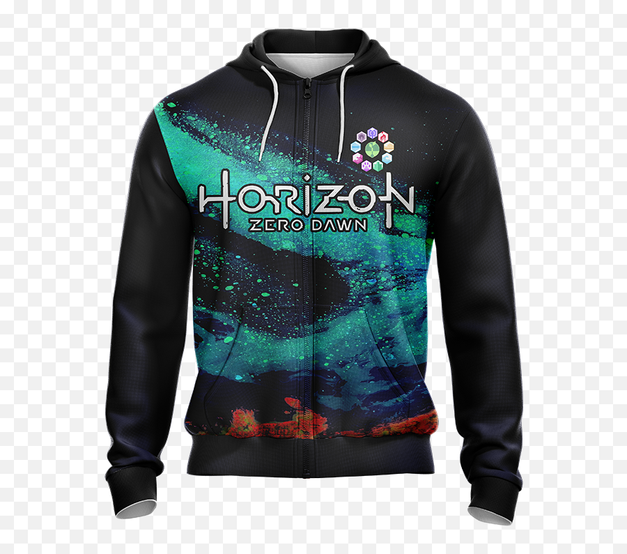 Horizon Zero Dawn - Gaia Unisex Zip Up Hoodie Wackytee Yu Gi Oh Hoodie Gods Emoji,Horizon Zero Dawn Ending Emotions