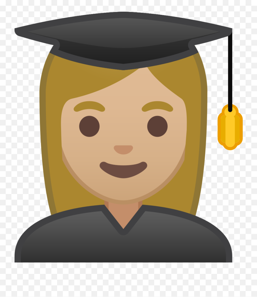 Woman Student Emoji Clipart - Student Emoji,Education Emoji
