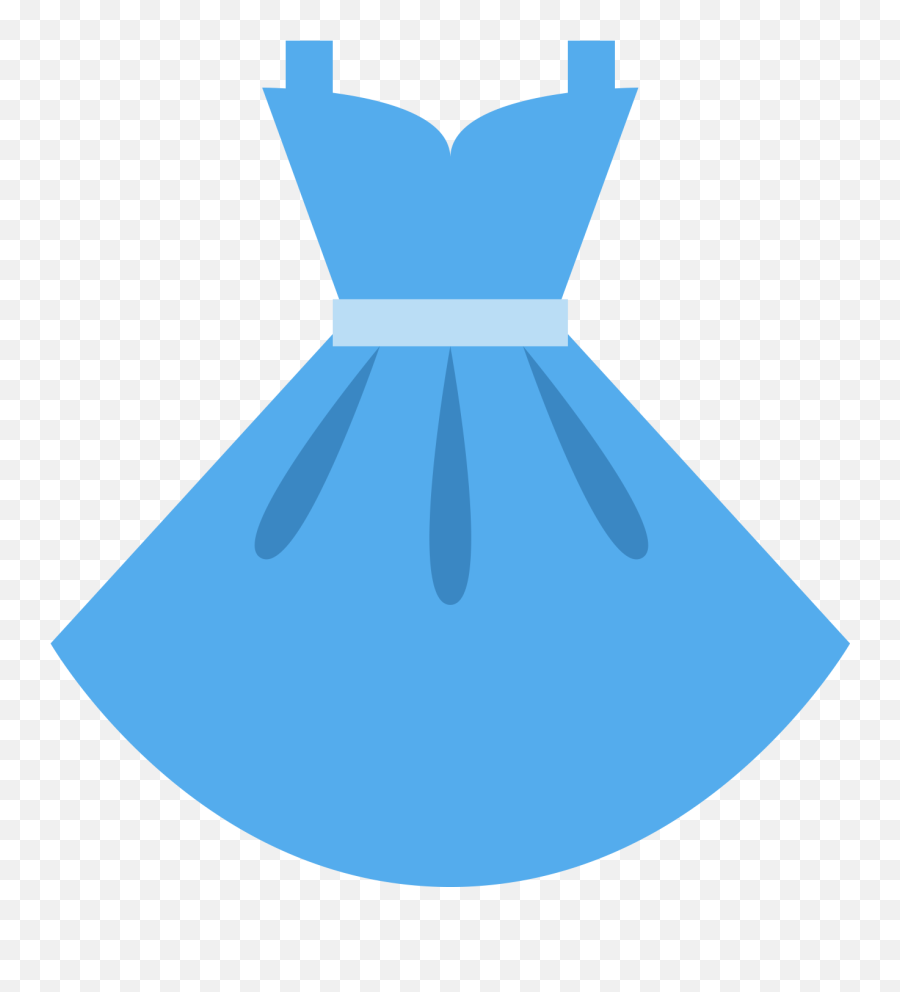 The Dress Clothing Emoji Prom - Blue Dress Emoji,Emoticon Red Dress Lady