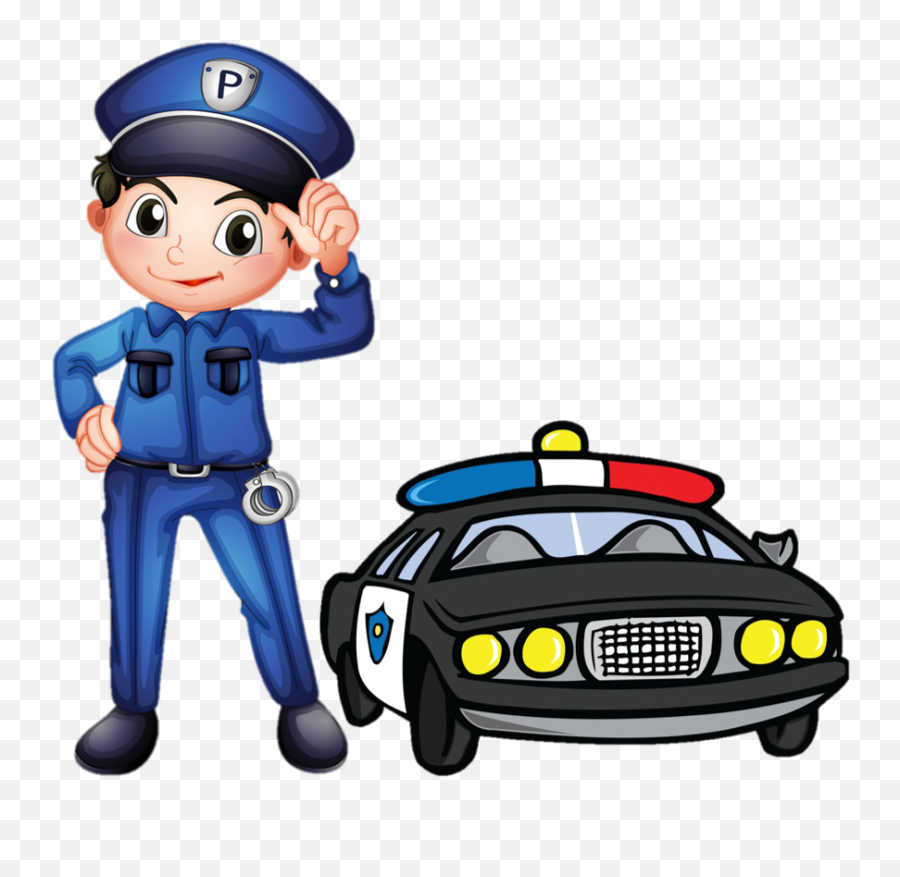 Professions And Workplaces - Policeman Cartoon Emoji,Police Cop Car Emoji