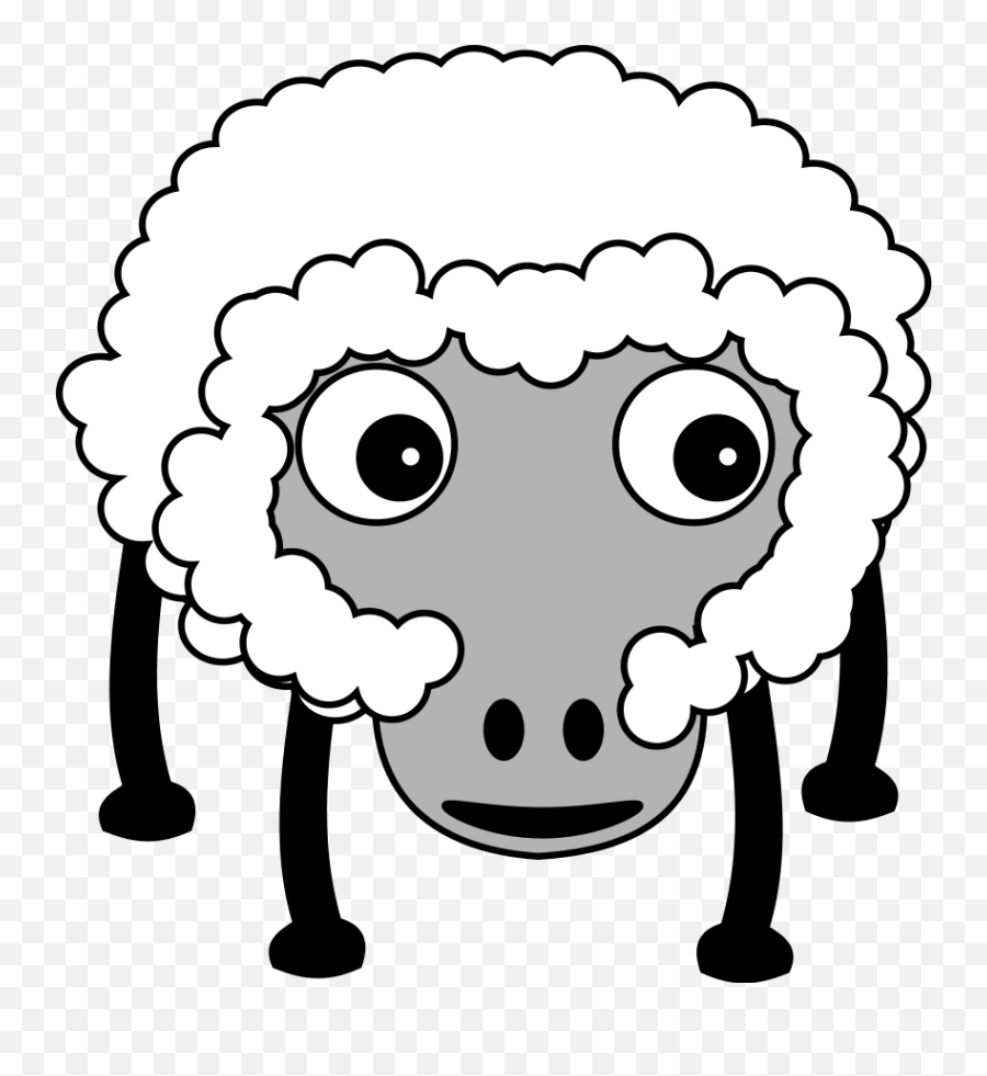 Free Cartoon Black Sheep Download Free Clip Art Free Clip - Fluffy Farm Sheep Emoji,Black Sheep Emoji