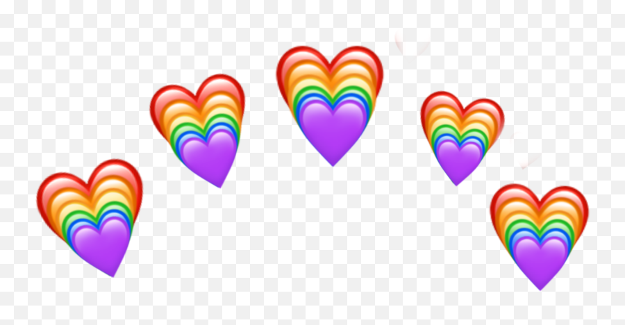 Freetoedit - Girly Emoji,Rainbow Heart Emoji