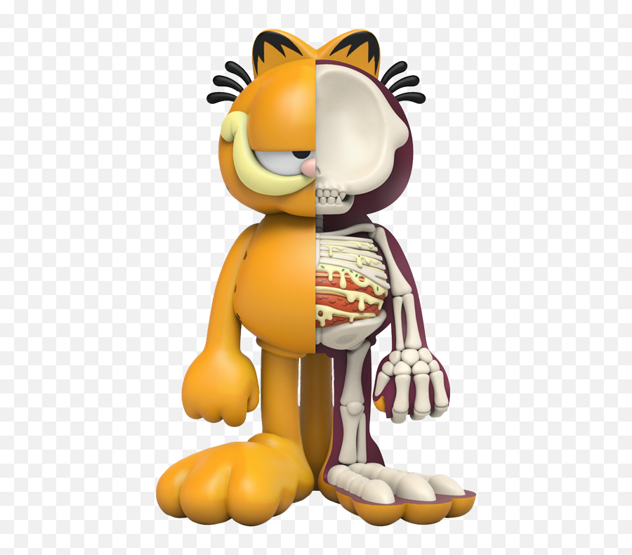 Xxray Plus Garfield Pvc Art Collectible - Mighty Jaxx Garfield Emoji,Garfield Emotion Scale