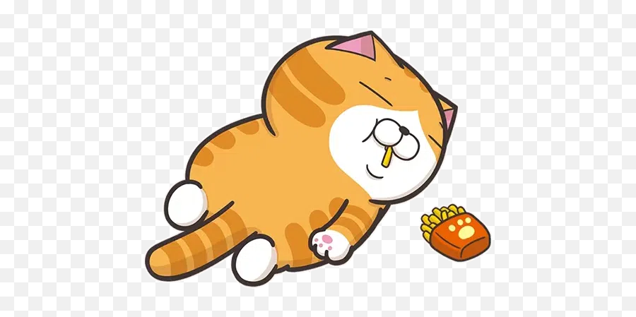 Ear Connect Whatsapp Stickers - Stickers Cloud Animated Cute French Fries Gif Emoji,Cat And Zzz Emoji