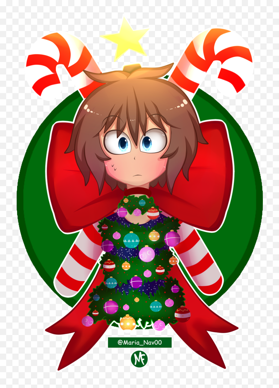 Gtog - Anime Elf Christmas Art Emoji,Emoji De Las Ojas