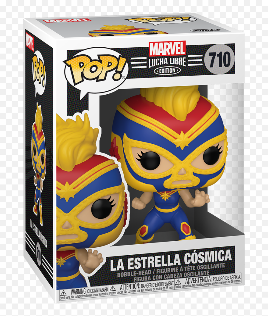 Lucha Libre - Lucha Libre Captain Marvel Funko Pop Emoji,Emoticon De Luchador