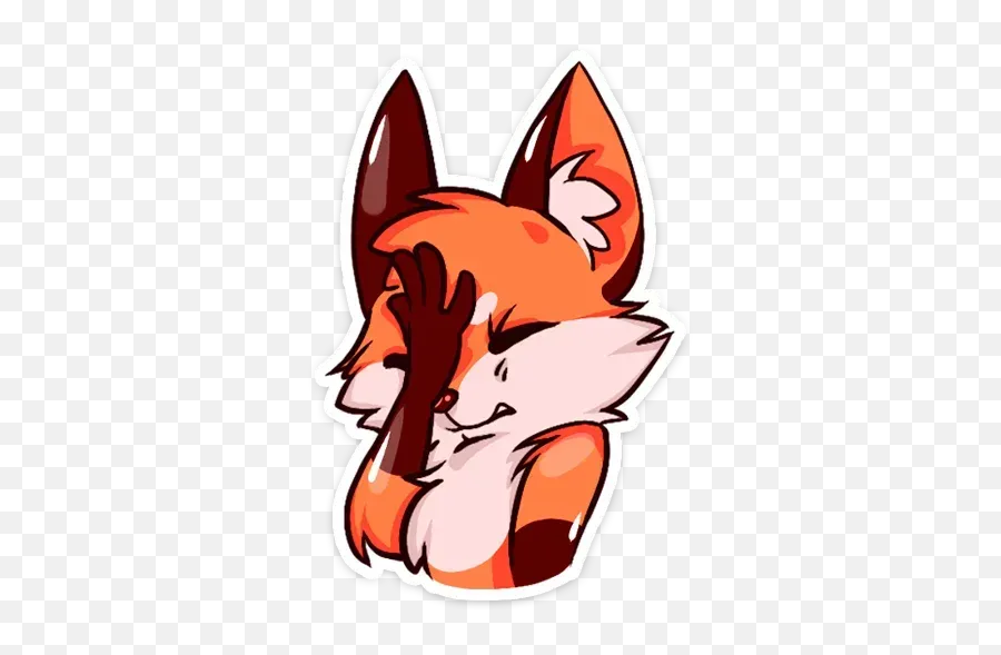 Fox Sticker Pack - Cute Fox Emoticon Emoji,Fox Animal Emotions