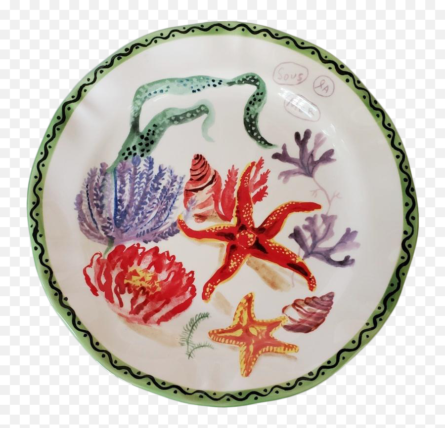 Nathalie Lete Starfish Stoneware Dinner Plate French Emoji,Starfish Emotion For Facebook