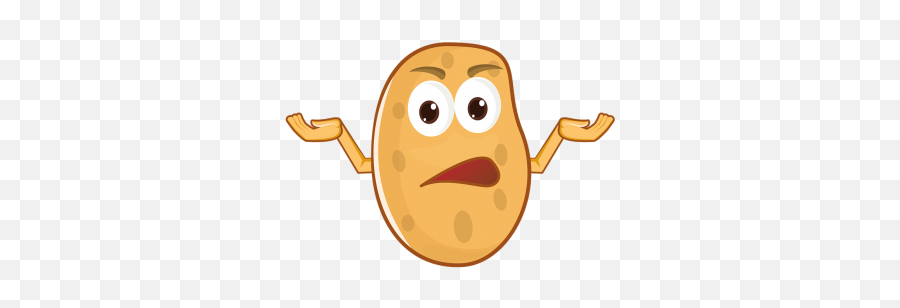 Cartoon Potato Character Comic Food - Kartoffel Cartoon Emoji,Animated Adult Emotions