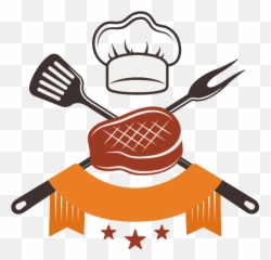 Barbecue Steak Food Clip Art - Chef Hat Vector Png Food Chef Clipart Png Emoji,Barbecue Emoji
