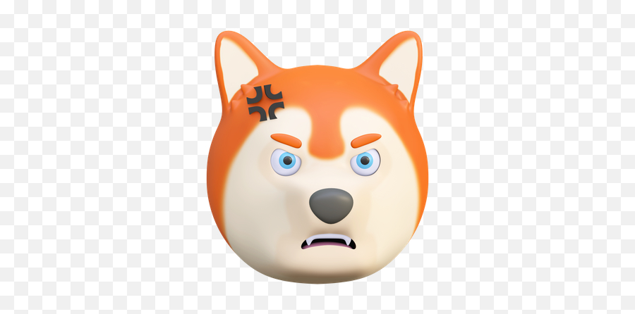 Premium Angry Dog Emoji 3d Illustration Download In Png Obj,Dog Emojis