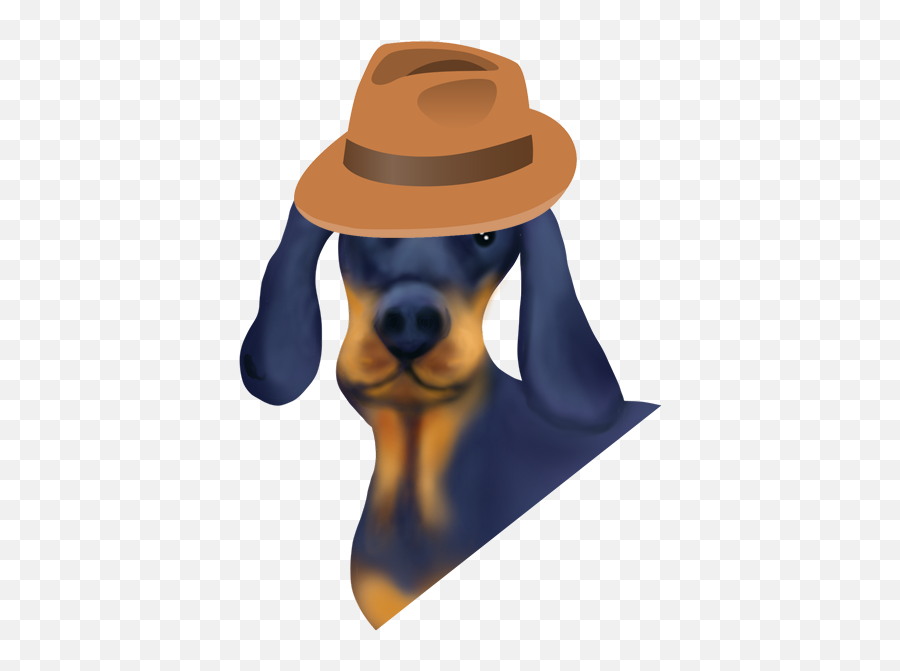 Dachshund Emoji - Costume Hat,Weenie Dog Emoji