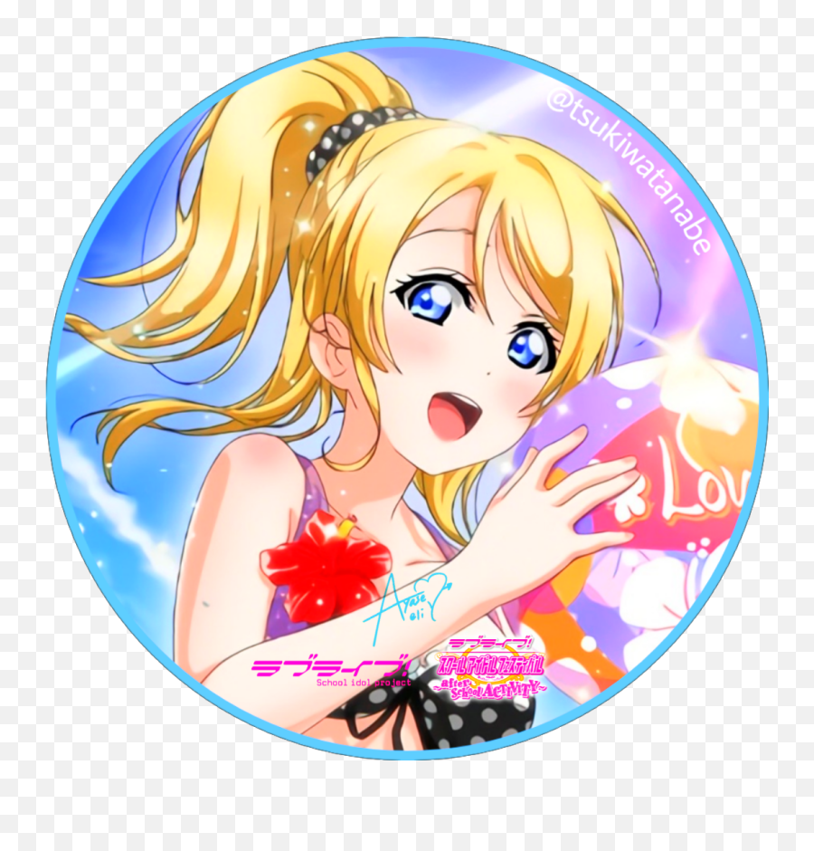 Tsuki Watanabe - Eli Ayase Profile Emoji,Love Live Emoji