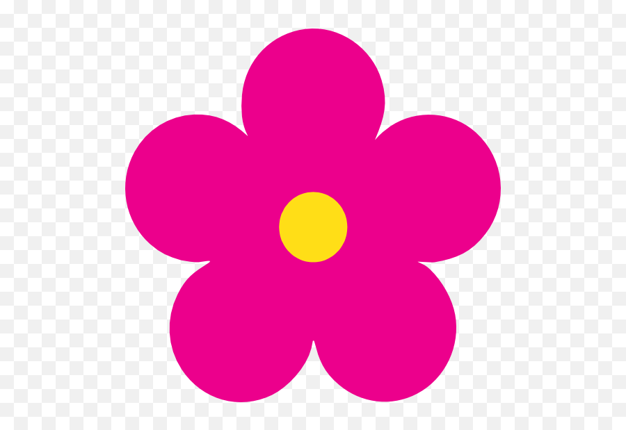 Printed Hot Pink Daisy Flower Magnet Emoji,Flower Emoji Custom