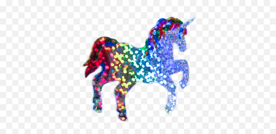 Popular Tumblr Sticker Unicorn Image - Desain Interior Exterior Glitter Sticker Png Emoji,Unicorn Emoji Sticker