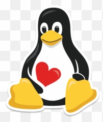 Tux Heart Decal U2013 Linux Foundation Store Emoji,Penguin Emoji Png