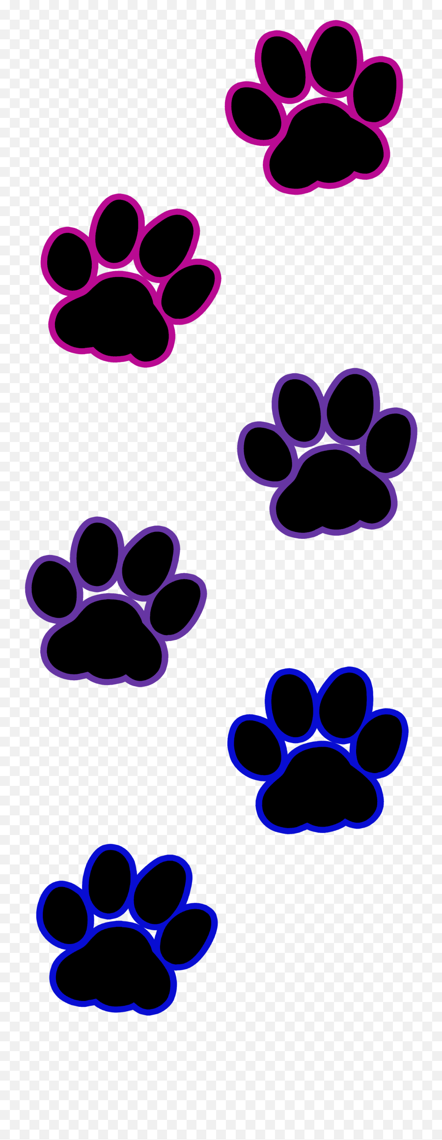 Pawprint Clipart Cat Pawprint Cat Transparent Free For - Transparent Background Paws Clipart Transparent Emoji,Bisexual Emoji