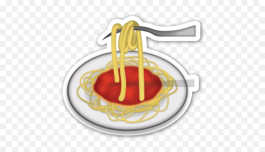 Emoji Stickers - Spaghetti Emoji Png,Food Emoji