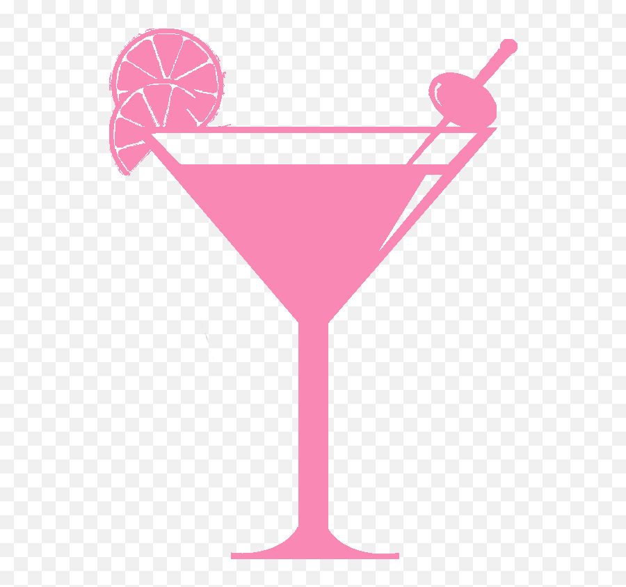 Cocktails Clipart Cosmopolitan Drink - Pink Cocktail Glass Clipart Emoji,Cocktail Sunrise Emoji