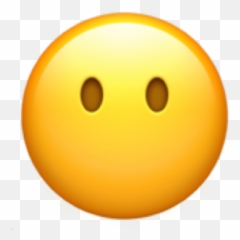 Een Gek Gezicht - Emoji Without Mouth,Squinty Eyes Emoji