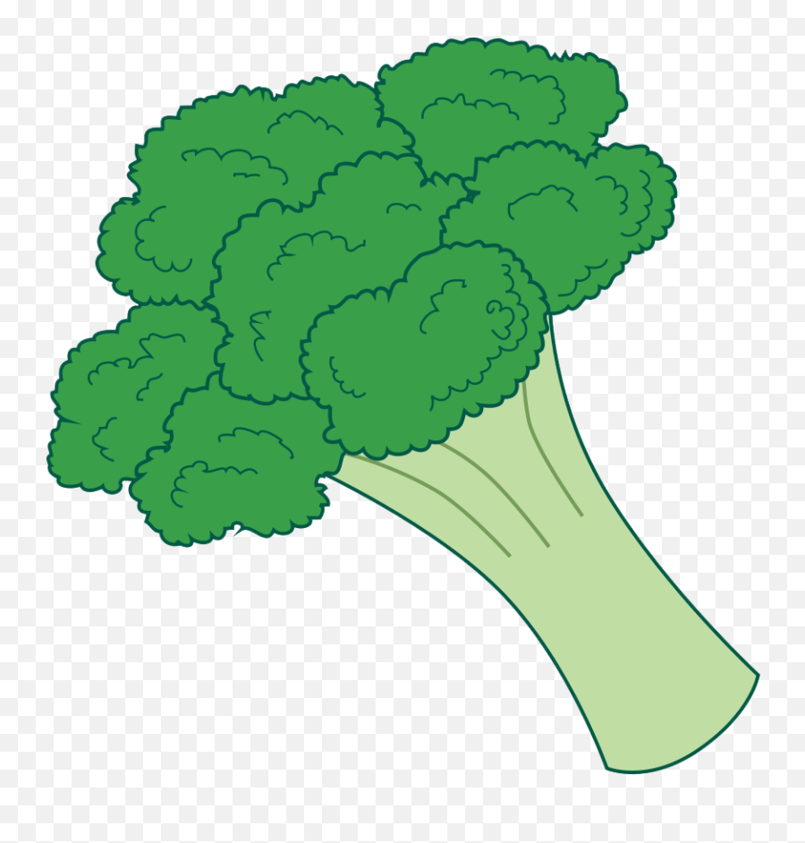 Cartoon Broccoli Giving Thumbs - Broccoli Clipart Emoji,Broccoli Emoji Iphone