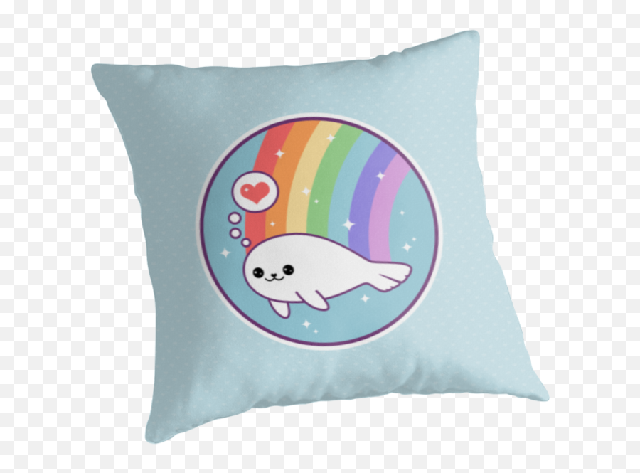 Kawaii Baby Seal Throw Pillow Emoji,Emoji Bedding Queen