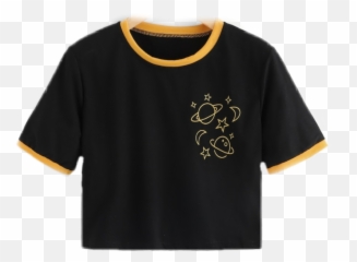 Shirt Blackandyellow Galaxy Sticker - Short Sleeve Emoji,B Emoji Shirt