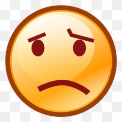 Frowning Face Emoji Clipart - Personne Triste,Frown Emoji