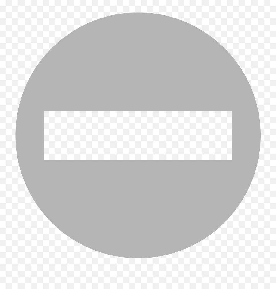 Eo Circle Grey No - No Entry Sign Yellow Emoji,No Entry Emoji