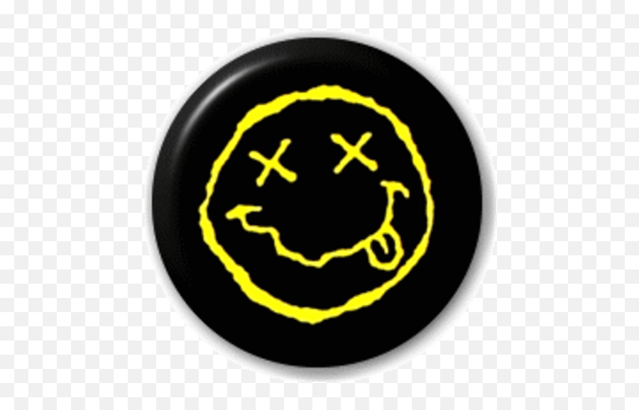 Small 25mm Lapel Pin Button Badge Novelty Dead Smiley - Nirvana Smiley T Shirt Vintage Emoji,Dead Emoticon