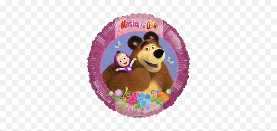 Productos U2013 Etiquetado Masha U2013 Productos Para Fiestas - Masha And The Bear Round Emoji,Dulceros De Emojis