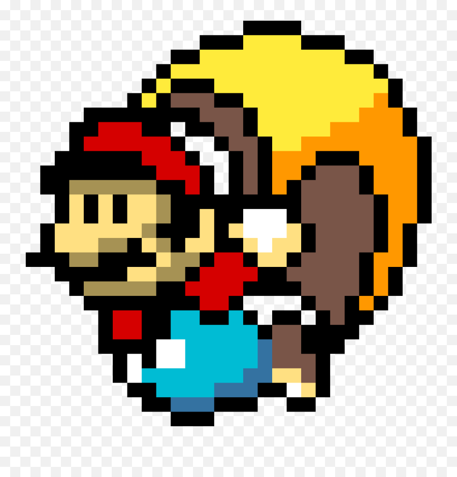 Pixilart - Mario Bros Pixel Art Png Emoji,Have A Waffle Emoticon