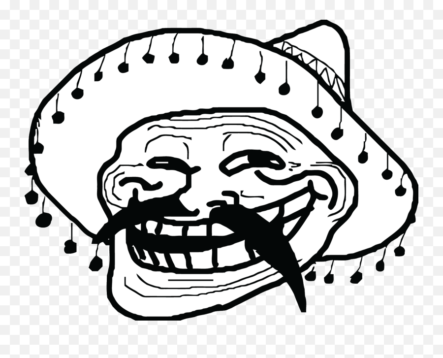 Troll Face Transparent Png Images - Mexican Troll Face Emoji,Troll Face Emoji