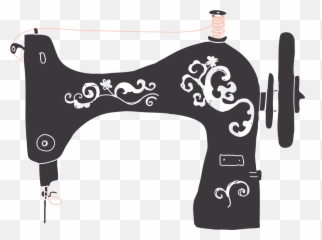 Grandma Clipart Sewing Grandma Sewing - Clipart Antique Sewing Machine Emoji,Sewing Machine Emoji