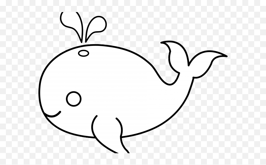 Download Fish Outlines - Fish White Clipart Full Size Png Whale Cartoon Black Background Emoji,Emoji Outlines