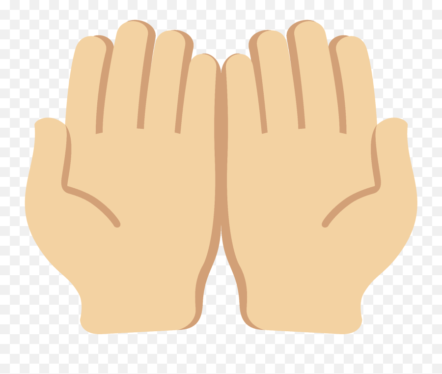 Palms Up Together Emoji With Medium - Light Skin Tone Meaning Palms Up Together Emoji Meaning,Pray Hands Emoji Transparent