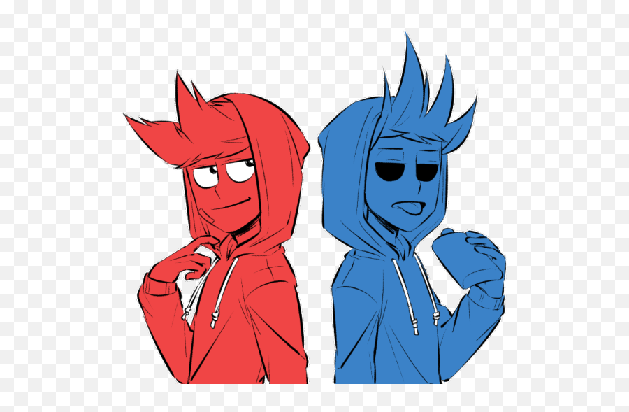 Tomtord Comic Cartoon - Tom And Tord Eddsworld Emoji,Anime Mixed Emotions