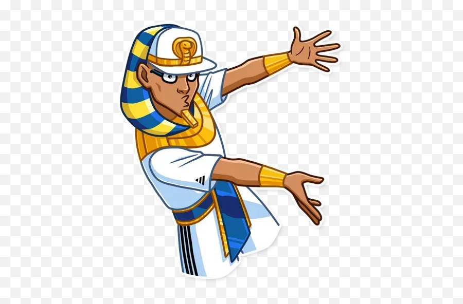 Pharaoh Vadidas Whatsapp Stickers - Stickers Cloud For Baseball Emoji,Pharoah Emoticon