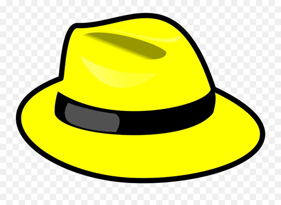 Yellow Hat Clip Art At Clkercom - Vector Clip Art Online Yellow Six Thinking Hats Emoji,Shrugy Emoticon