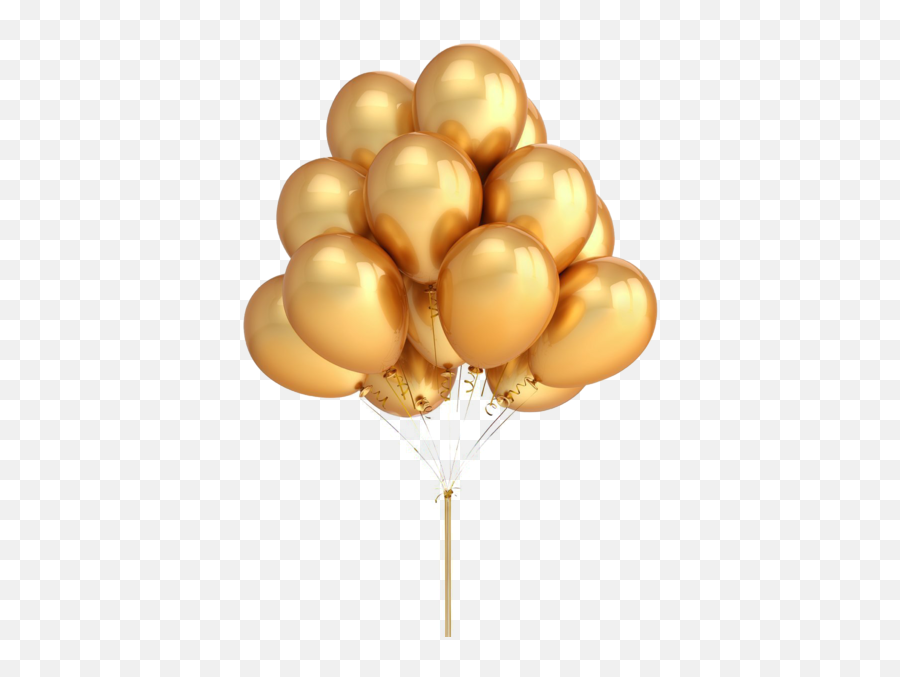 Gold Balloon Png Official Psds - Gold Transparent Balloon Png Emoji,Emojis Ballons Png Transparent