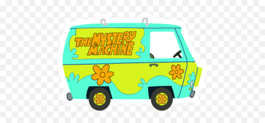 Scooby - Doo Mystery Machine Sticker Mania Scooby Doo Mystery Machine Drawing Emoji,Kwaii Emoticons