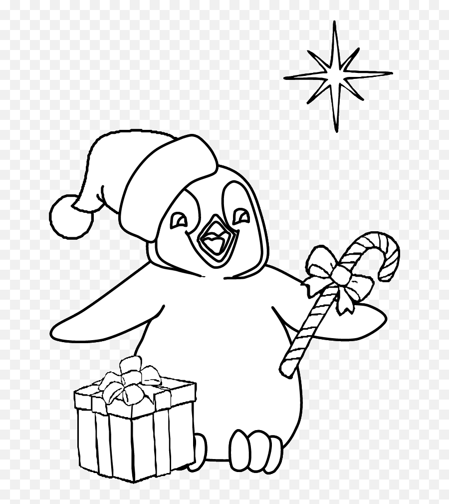 Penguin Christmas Coloring Pages - Penguin Christmas Colouring Pages Emoji,Coloring Sheets For Emotions