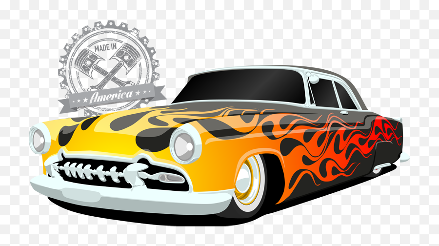 Merchandise - Hot Rod Con Llamas Emoji,Hot Rod Car Emojis