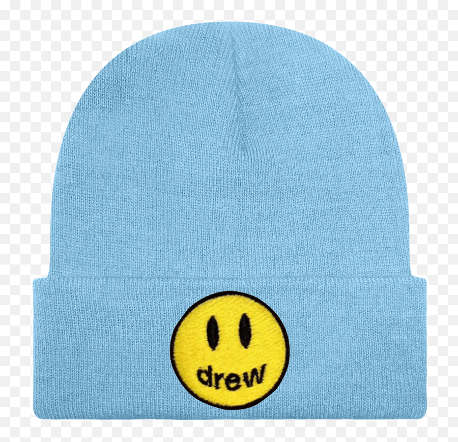 Drew - House Drew House Sky Blue Beanie Mascot Justin Bieber Emoji,Simbolo De Pink Floyd Emoticon